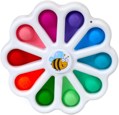 Poppin Colors - Kids Spinning Toy, Push and Pop Dimple Toy, Educational Toy for Ages Over 15 Months