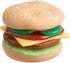 7pc Set, Stretchy Burger Sensory Toy Play Food Stackable Stretchy Hamburger Toy with Toppings and Bun