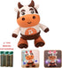 Zhenfala Dancing Cow Toy for Babies - Electric Musical Plush Cow with Fun Songs & Moves, Interactive Baby Toy for Baby