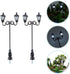 Yardwe 2pcs Miniature Street Light Model, 1:87 Road Light Micro Landscape Ornament for Outdoor Decor