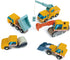3+ Tender Leaf Toys - Construction Site - Four Heavy Vehicles with Crane Truck, Road Roller, Dump Truck and Front