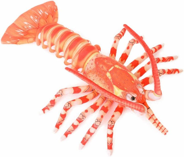 GracesDawn Plush Lobster Stuffed Animal, Australian Lobster Doll, 33.5 inch Long Red Plush Toy for Courage and Appetite