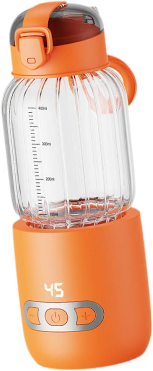 Llazsybz 400ml Portable Warmer with Smart Temperature Control, Orange