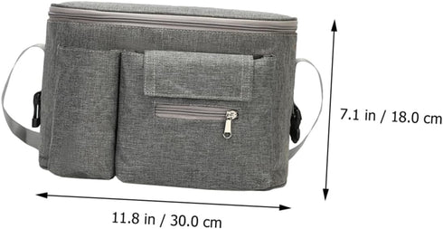 YARNOW Hanging Bottle Bag Multi Functional Diaper Pouch Organizer for Strollers Easy Access Storage for Diapers Wipes