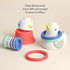 Set 12-Piece Sailboat Itzy Ritzy Bathtime Gift Baby Bath Toys for Infants & Toddlers Stacking Lighthouse, Ring Toss