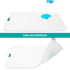 Changing Pad Liners Waterproof (3 Count) - Flannel Portable & Durable Diaper Pads, White