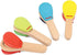 Toyvian Kids Wooden Toys - Musical Wooden Castanet Clapper - Educational Early Learning Percussion Instruments