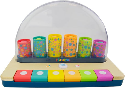 Playskool Little Wonders Pop-A-Tune - Colorful Tubes & Keys Teach Cause & Effect, Silly Sounds for 12 Months+
