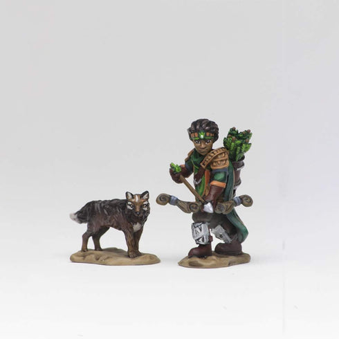 WizKids Wardlings RPG Figures: Boy Ranger & Wolf