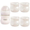 Kingwi 4 Pack Silicone Sleeves for Avent Natural Glass Baby Bottles, Anti Breakage