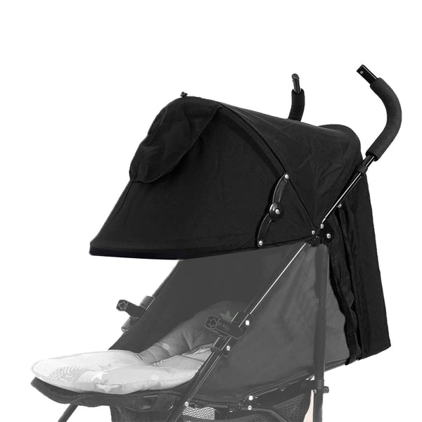 Universal Stroller Sun Shade Cover, Canopy Awning for Pushchair, Baby Buggy with Pockets & Mesh Window