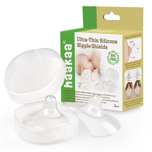 Haakaa Silicone Nipple Shields, 2 Pack