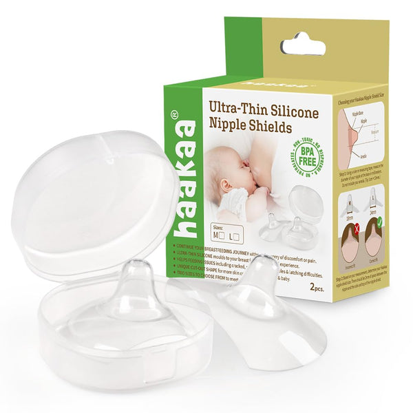 Haakaa Silicone Nipple Shields, 2 Pack