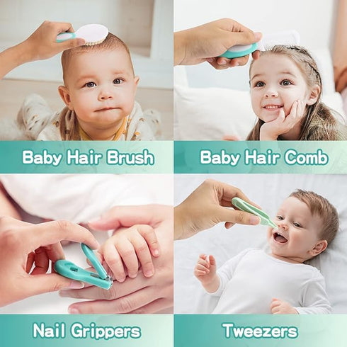 Trimmer Set (20 Baby Grooming Kit, Electric Safety Nail Baby Nursery KitInfant Safety Care with Hair Brush Comb Nail