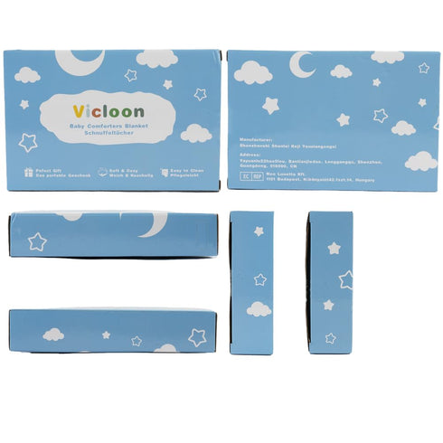 Vicloon Baby Security Blanket - Elephant Security Blanket for Babies, Soft Blanket for Baby Boys and Girls, Baby