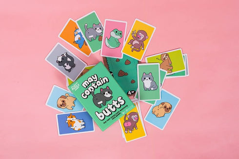 Professor PUZZLE May Contain Butts - Fast-paced Butt-matching Card Game