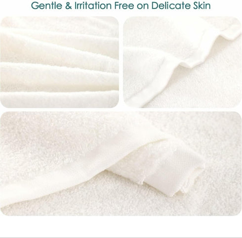 Generic 100% 10" 10" 6 Pack, Baby Washcloths, Made from Viscose from Bamboo - Ultra Soft Absorbent Newborn Bath Face