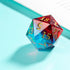 5PCS Polyhedral D20 Dice - 22mm Resin 20 Sided Game Dice for RPG MTG DND Table Games (Red Blue)
