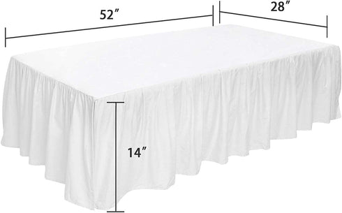 Linens Limited (28" 52" 14") 100% 800 Count 14" Nursery Crib Toddler x x Egyptian Cotton Thread Crib Skirt Dust Ruffle