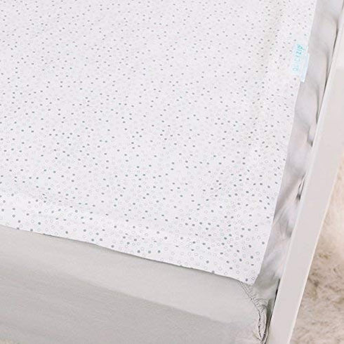 100% QuickZip Crib Extra Zip-On Sheet (SecureFit Wraparound Base Not Included) - Faster, Safer, Easier Baby Crib Sheets