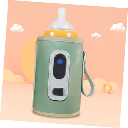 Portable Warmer Bottle Cover - Digital Display Thermal Bag for Outdoor Use