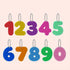 10PCS 123 Gift(10 Sensory Toys & Number Learning - Soft Silicone Stones with Keychains, Montessori Math Toys