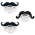 Zhovee 3pcs Mustache Pacifier, Gentleman Mustache Baby Pacifier, Pacifier 0-36 Months, Gift Pacifiers