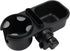 3 in 1 Universal Stroller Snack Tray with Cup Holder, Multifunctional Attachment for Bumper Bar (Black)