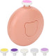 Trimmer Set 6 Electric Baby Nail Nail File Tool Safe Baby Nail Clipper for Infant with Grinding Heads (Orange)