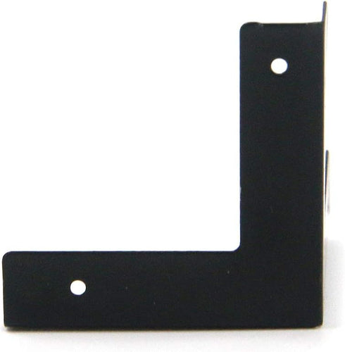 T Tulead Light Duty L Shape Iron Corner Protectors, Decorative Black Corner Protectors Edge Guard, 20PCS with Mounting