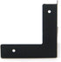 T Tulead Light Duty L Shape Iron Corner Protectors, Decorative Black Corner Protectors Edge Guard, 20PCS with Mounting
