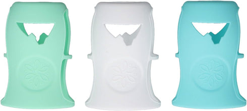 Garosa 240ml 8 oz Glass Baby Bottles Silicone Sleeve, Shatter Proof Bottle Cover with Anti Flowing, Insulate Warmers