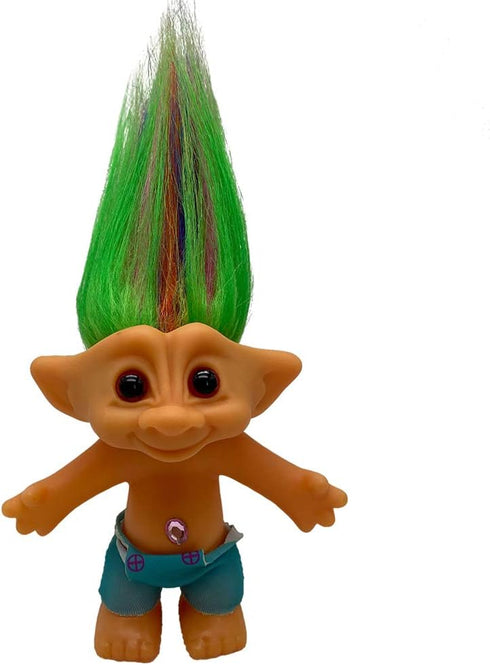 PVC Vintage Trolls Dolls, Retro Troll Doll Action Figures for Collections, School Project, Arts and Crafts, Party Favors