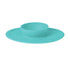 Nuby Sure Grip Silicone Feeding Bowl - Toddler Suction Plate - 6+ Months - Aqua