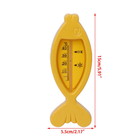 YPBEW 1 Water Thermometer Baby Bathing Fish Shape Temperature Infant Toddler Shower Random Color