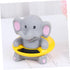 LOORGVEL 1pc Swimming Cartoon Elephant Bath Thermometer for Boy Girl Multi-Purpose Floating Water Temperature Gauge