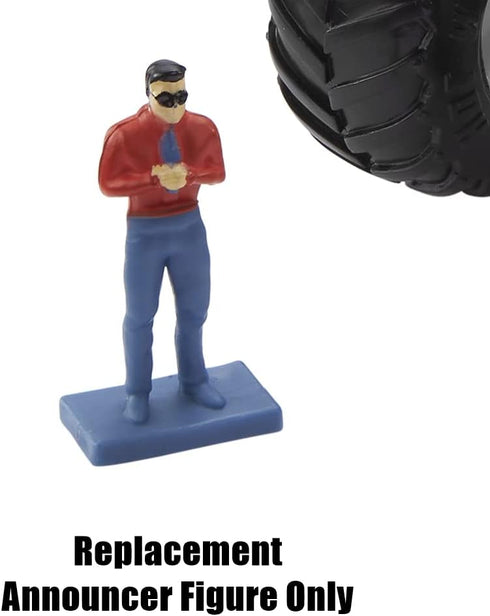 Hot Wheels Replacement Parts for Monster Trucks Wreckin' Raceway Playset - HGV12, Replacement Announcer Figure