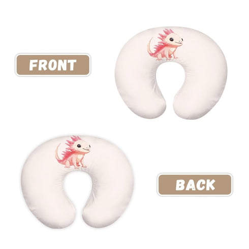 Hechitok Pink Axolotl Nursing Pillow Cover for Infant Snug, Breastfeeding Pillow Slipcover for Baby Girls/Boys, Soft