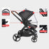 Baby Stroller Mosquito Net, Universal Breathable Canopy Cover with Mosquito Netting for Infant Toddler