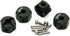Aluminum 8mm Thickness 12mm Wheel Hex Drive Adaptors with Pins & Screws for 1/10 RC Crawler Car Black