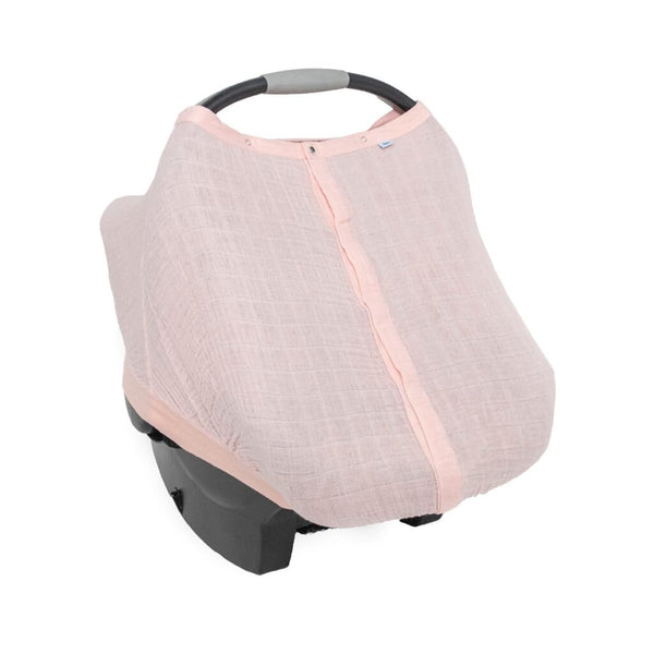 Unreleased Light Pink Cotton Muslin Car Seat Canopy