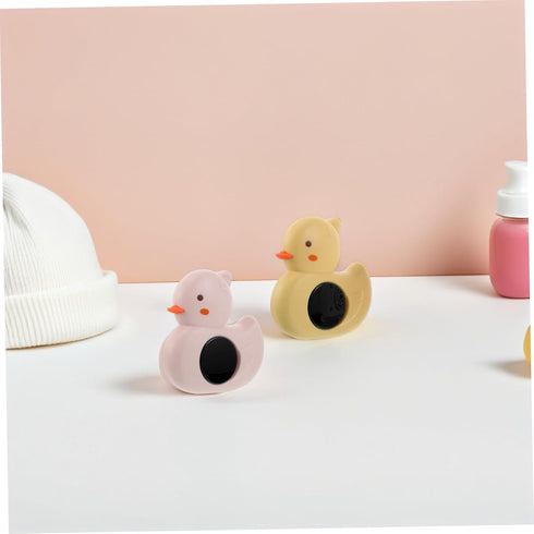 VANZACK 2pcs Swimming Bath Thermometer Floating Duck Shape Water Temperature Monitor for Boy Girl Safe Bath Accurate