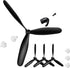 Outus 3 Sets Spare RC Plane Propellers 3 Blade Propeller Compatible with 761-11
