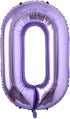 40 Inch Purple Helium Foil Number Balloons, Large Inflatable Figures for Baby Shower Birthday Decoration