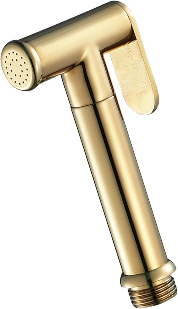 WIMPBLADB HandheldSprayer Brass Cloth Diaper Sprayer Round Shape Titanium GoldSprayer, for Toilet HandSprayer