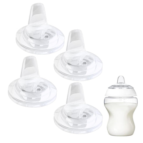 LSAUVWN 4Pcs Sippy Spouts Nipples Compatible with Natural Start Anti-Colic Bottles & C