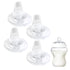 LSAUVWN 4Pcs Sippy Spouts Nipples Compatible with Natural Start Anti-Colic Bottles & C