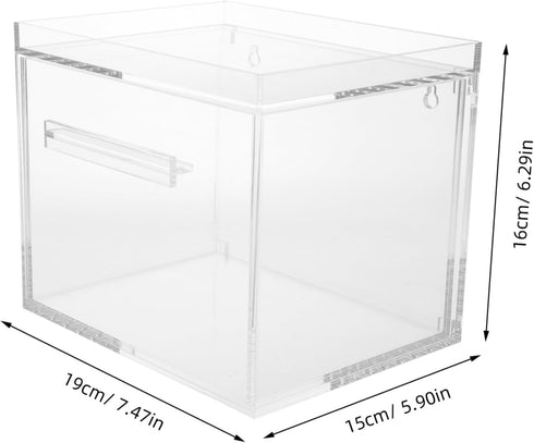 Wall-Mount Acrylic Towel Storage Box for Organized Spaces