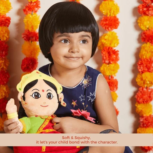 Panda's Box Musical Devi Lakshmi Plush Toy - Mantra Chanting | Best Gift for Kids