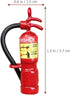 Totority Mini Fire Extinguisher 3pcs Set - Metal Outdoor Decor, Dollhouse Miniatures, Squirt Toy for Micro Landscape